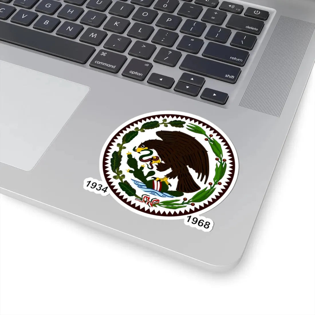 Escudo de México 1934-1968 (Mexico) (Coat of Arms) STICKER Vinyl Kiss-Cut Decal - The Sticker Space