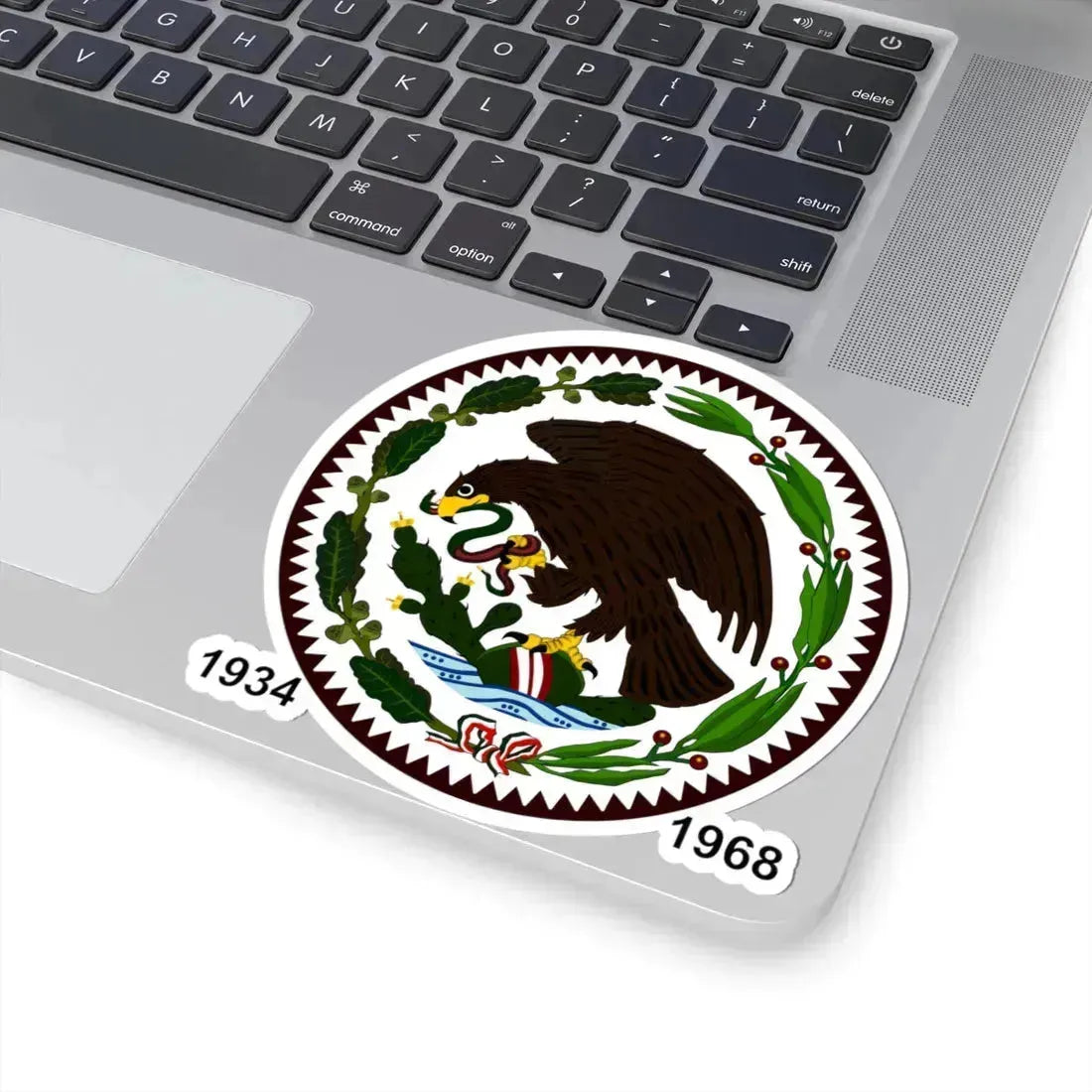 Escudo de México 1934-1968 (Mexico) (Coat of Arms) STICKER Vinyl Kiss-Cut Decal - The Sticker Space