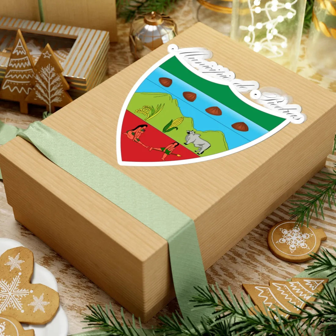 Escudo de Piedras - Tolima (Colombia) (Coat of Arms) STICKER Vinyl Kiss-Cut Decal - The Sticker Space