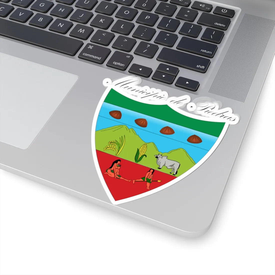 Escudo de Piedras - Tolima (Colombia) (Coat of Arms) STICKER Vinyl Kiss-Cut Decal - The Sticker Space