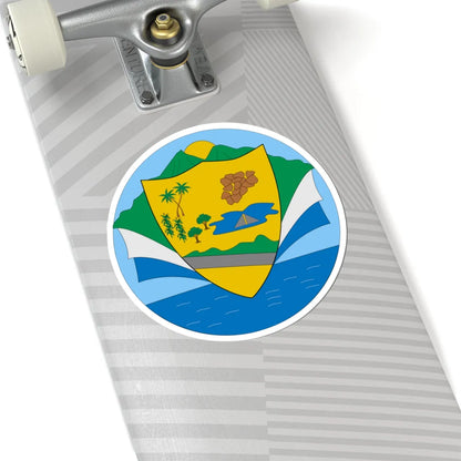 Escudo de Piojó Atlántico (Colombia) (Coat of Arms) STICKER Vinyl Kiss-Cut Decal - The Sticker Space