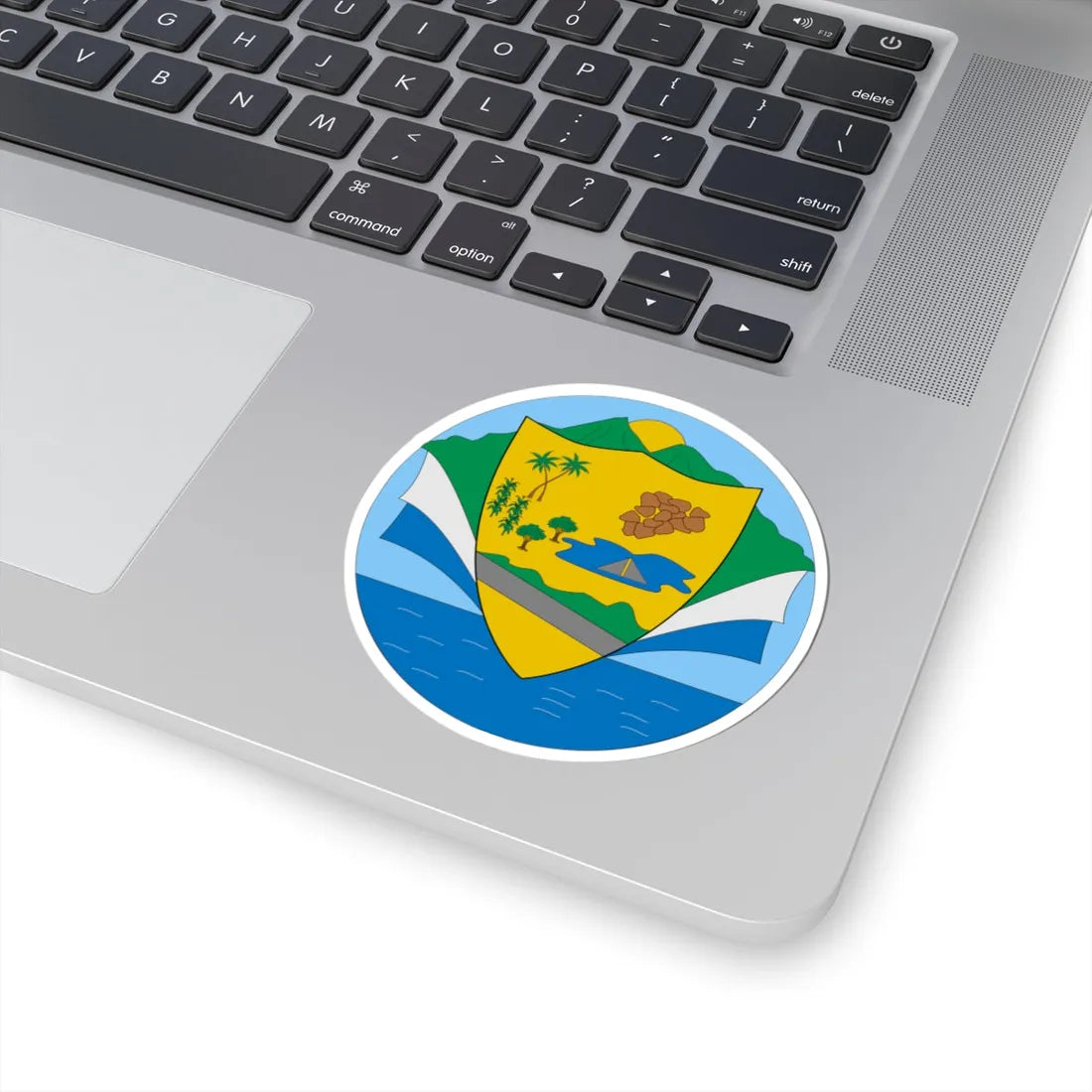 Escudo de Piojó Atlántico (Colombia) (Coat of Arms) STICKER Vinyl Kiss-Cut Decal - The Sticker Space