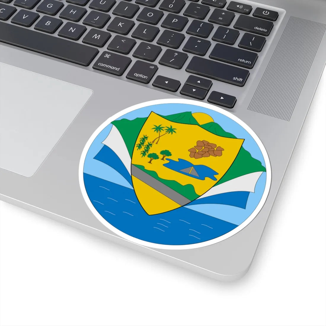 Escudo de Piojó Atlántico (Colombia) (Coat of Arms) STICKER Vinyl Kiss-Cut Decal - The Sticker Space
