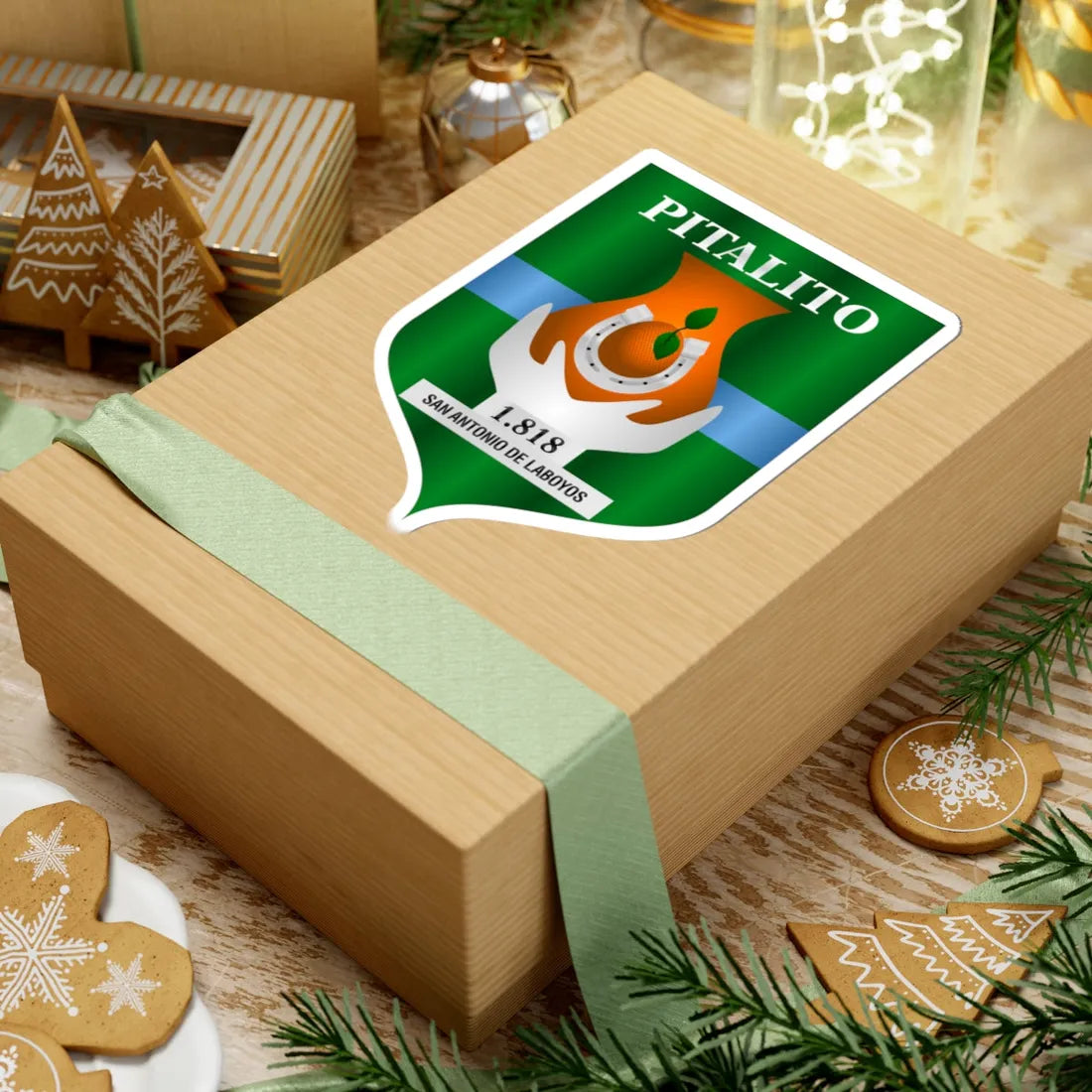 Escudo de Pitalito Huila (Colombia) (Coat of Arms) STICKER Vinyl Kiss-Cut Decal - The Sticker Space