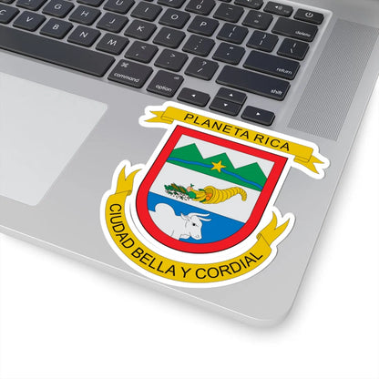 Escudo de Planeta Rica (Colombia) (Coat of Arms) STICKER Vinyl Kiss-Cut Decal - The Sticker Space