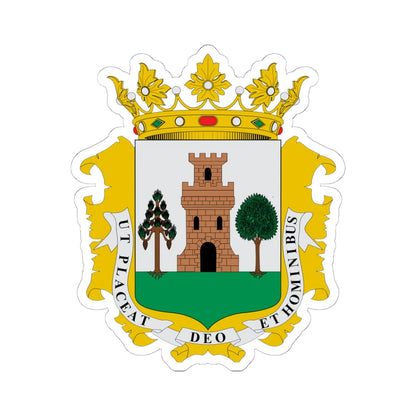 Escudo de Plasencia (Spain) (Coat of Arms) STICKER Vinyl Kiss-Cut Decal 6 Inch White - The Sticker Space