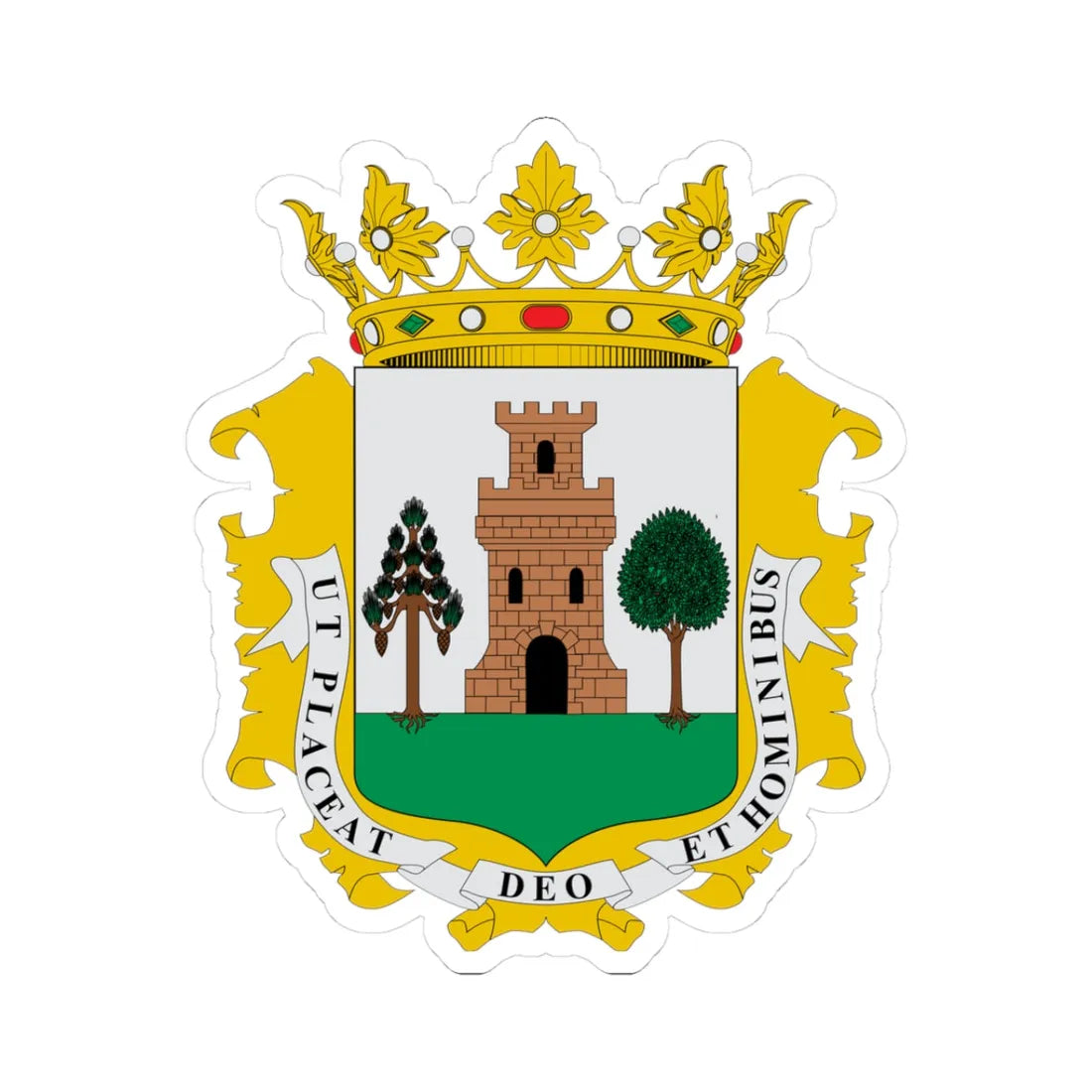 Escudo de Plasencia (Spain) (Coat of Arms) STICKER Vinyl Kiss-Cut Decal - The Sticker Space