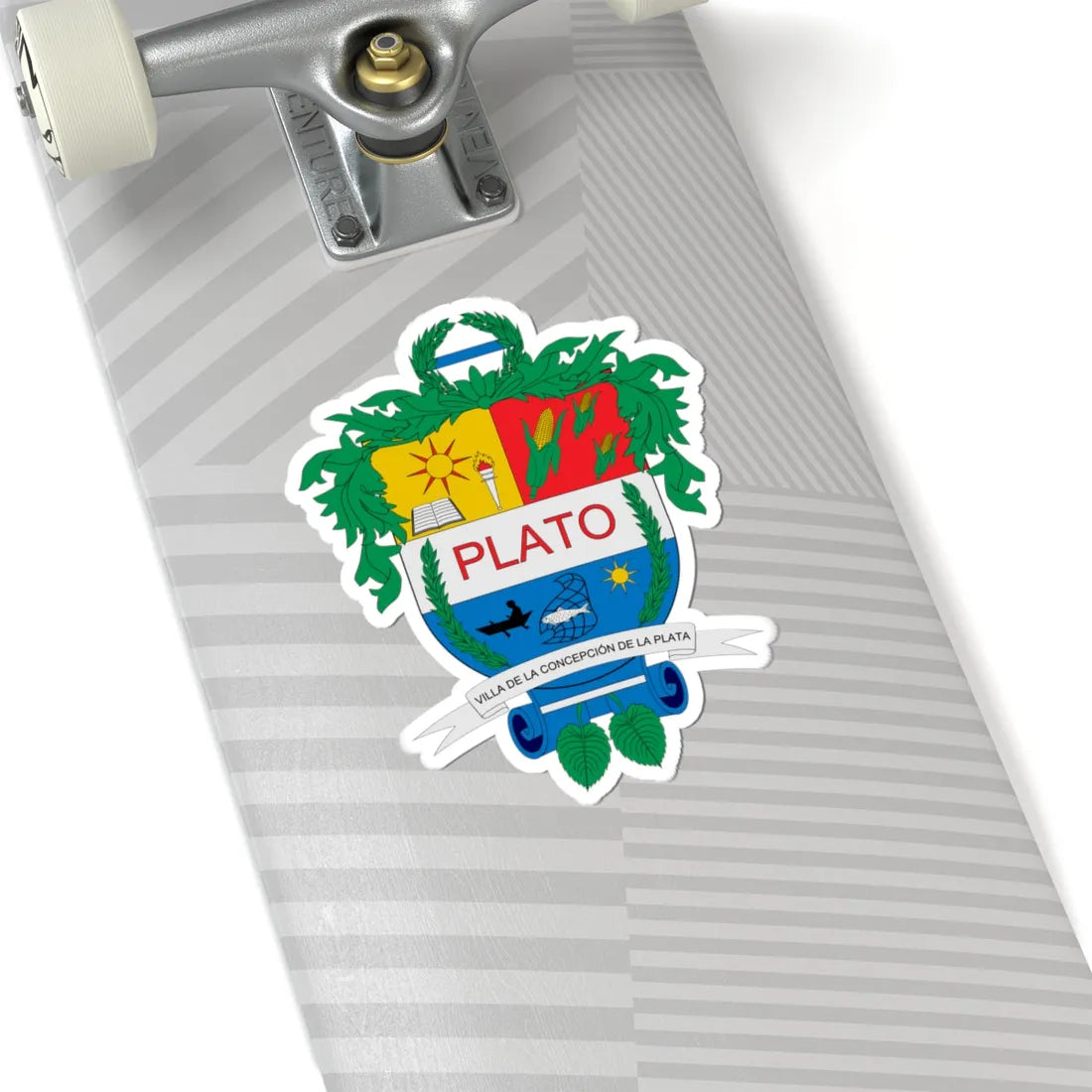 Escudo de Plato Magdalena (Colombia) (Coat of Arms) STICKER Vinyl Kiss-Cut Decal - The Sticker Space