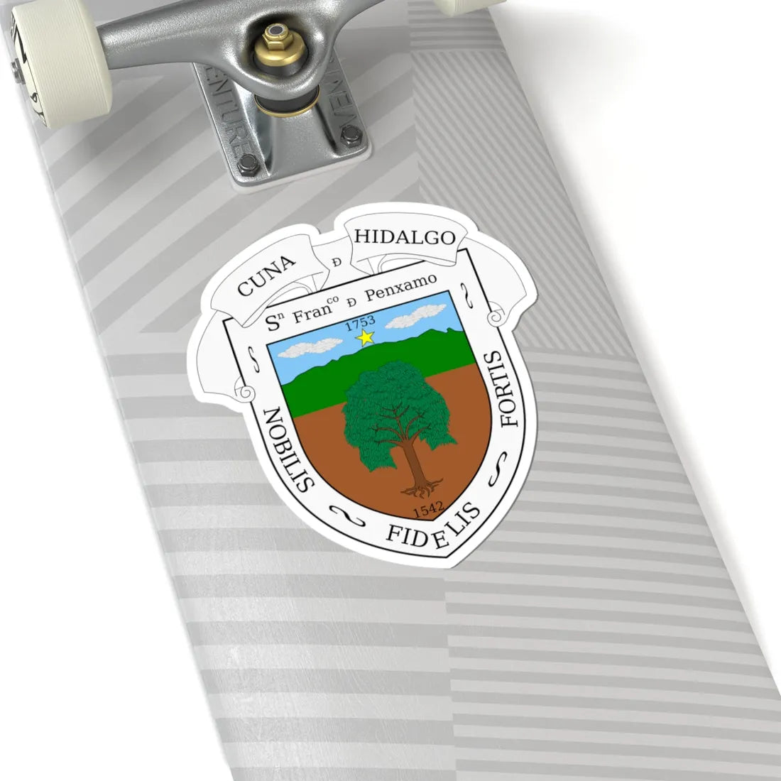 Escudo de Pénjamo Guanajuato México (Mexico) (Coat of Arms) STICKER Vinyl Kiss-Cut Decal - The Sticker Space