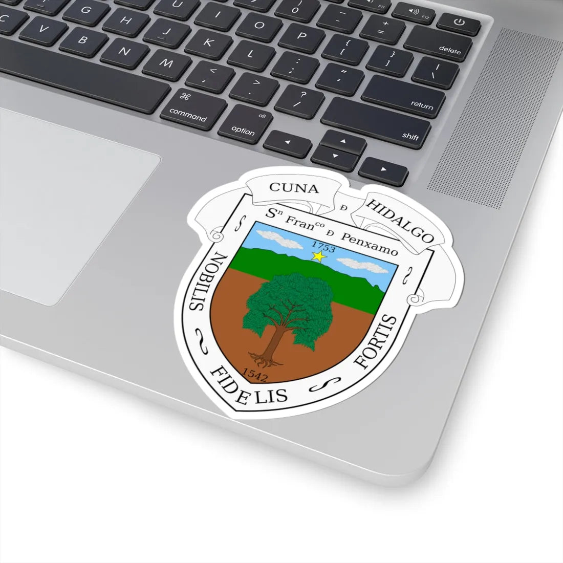 Escudo de Pénjamo Guanajuato México (Mexico) (Coat of Arms) STICKER Vinyl Kiss-Cut Decal - The Sticker Space