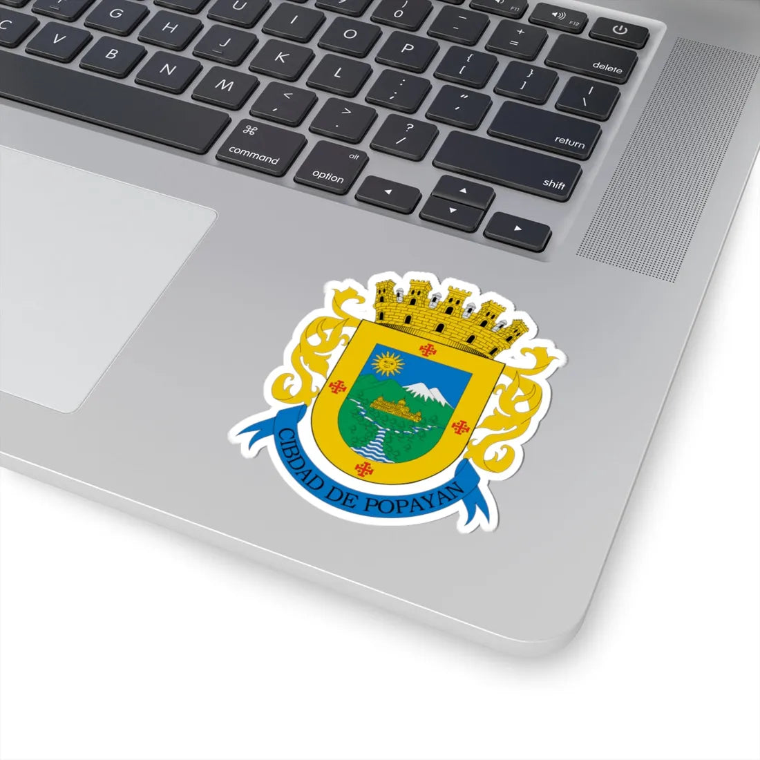 Escudo de Popayán (Colombia) (Coat of Arms) STICKER Vinyl Kiss-Cut Decal - The Sticker Space