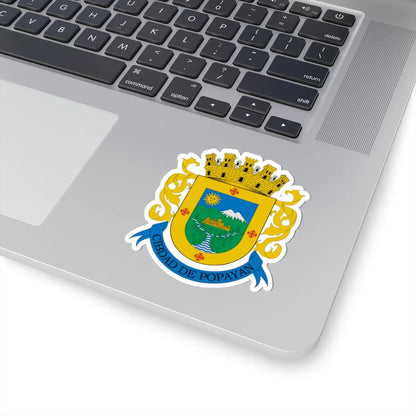 Escudo de Popayán (Colombia) (Coat of Arms) STICKER Vinyl Kiss-Cut Decal - The Sticker Space