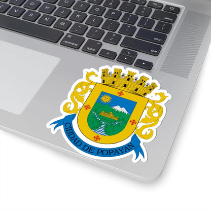 Escudo de Popayán (Colombia) (Coat of Arms) STICKER Vinyl Kiss-Cut Decal - The Sticker Space