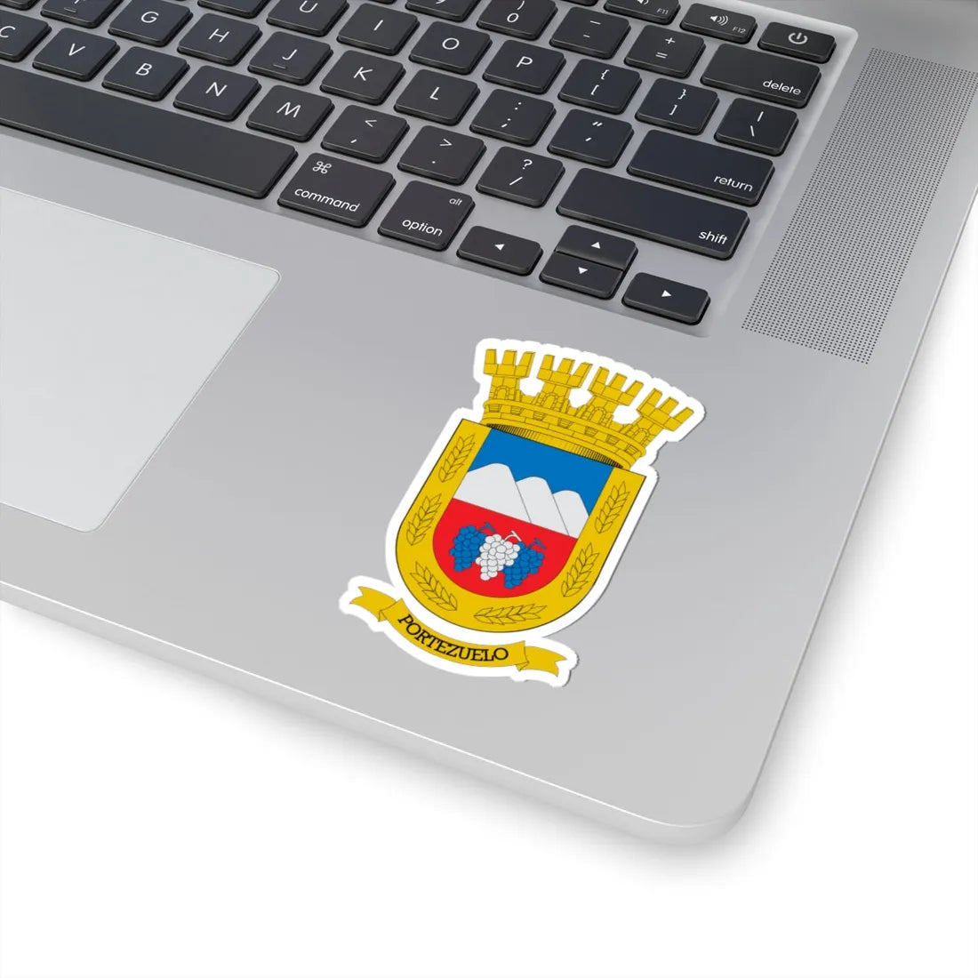 Escudo de Portezuelo Chile (Chile) (Coat of Arms) STICKER Vinyl Kiss-Cut Decal - The Sticker Space