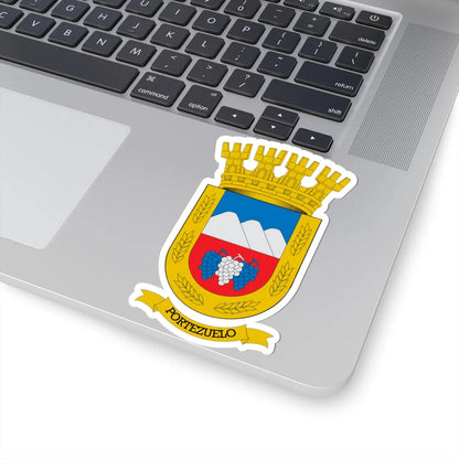 Escudo de Portezuelo Chile (Chile) (Coat of Arms) STICKER Vinyl Kiss-Cut Decal - The Sticker Space