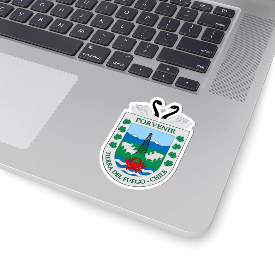 Escudo de Porvenir (Chile) (Coat of Arms) STICKER Vinyl Kiss-Cut Decal - The Sticker Space