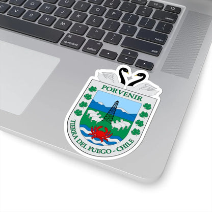 Escudo de Porvenir (Chile) (Coat of Arms) STICKER Vinyl Kiss-Cut Decal - The Sticker Space