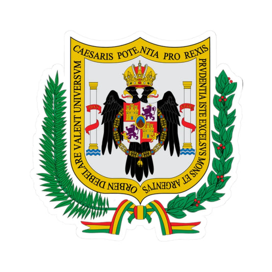 Escudo de Potosí (Bolivia) (Coat of Arms) STICKER Vinyl Kiss-Cut Decal 2 Inch White - The Sticker Space