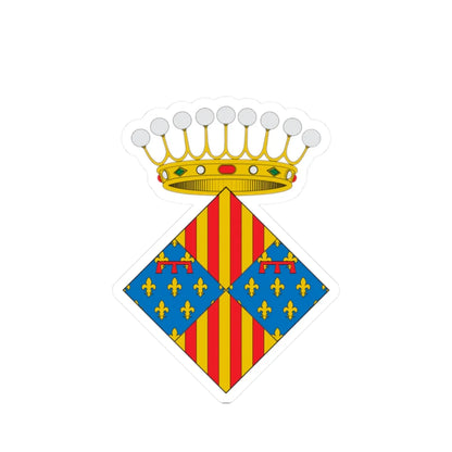 Escudo de Prades (Spain) (Coat of Arms) STICKER Vinyl Kiss-Cut Decal 2 Inch White - The Sticker Space