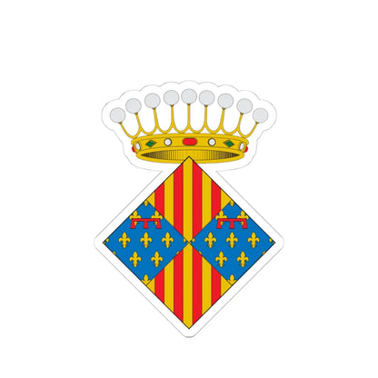 Escudo de Prades (Spain) (Coat of Arms) STICKER Vinyl Kiss-Cut Decal 4 Inch White - The Sticker Space