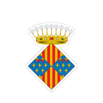 Escudo de Prades (Spain) (Coat of Arms) STICKER Vinyl Kiss-Cut Decal 6 Inch White - The Sticker Space