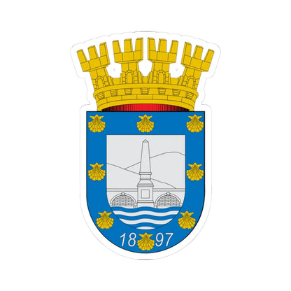 Escudo de Providencia Chile (Chile) (Coat of Arms) STICKER Vinyl Kiss-Cut Decal 3 Inch White - The Sticker Space