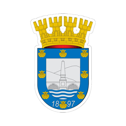 Escudo de Providencia Chile (Chile) (Coat of Arms) STICKER Vinyl Kiss-Cut Decal 6 Inch White - The Sticker Space