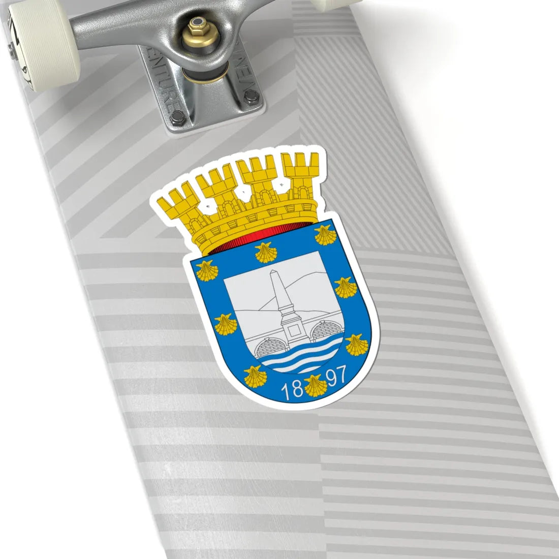 Escudo de Providencia Chile (Chile) (Coat of Arms) STICKER Vinyl Kiss-Cut Decal - The Sticker Space