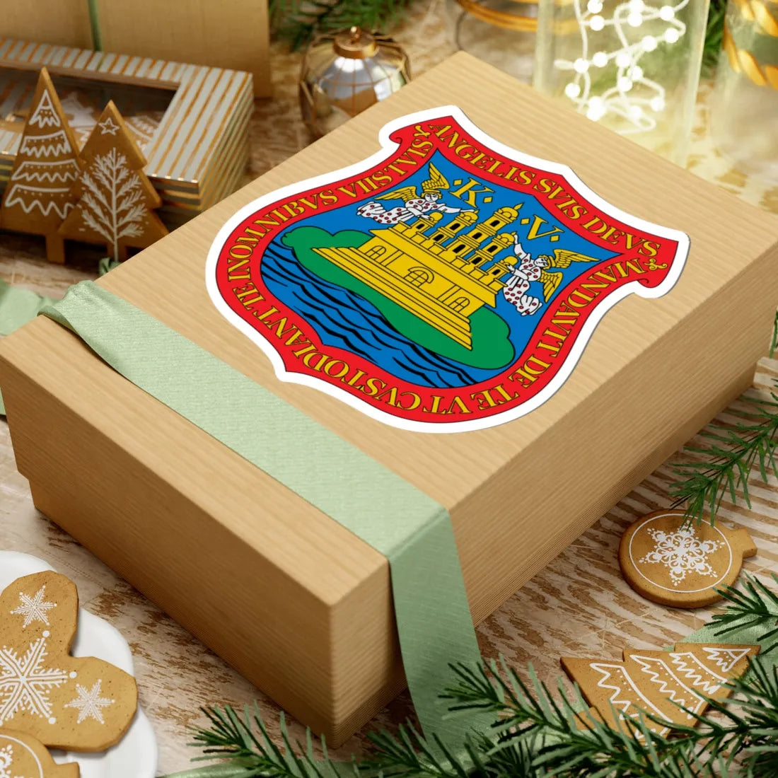 Escudo de Puebla TVH (Mexico) (Coat of Arms) STICKER Vinyl Kiss-Cut Decal - The Sticker Space