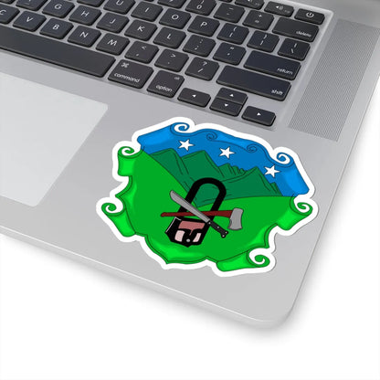 Escudo de Pueblo Rico - Risaralda (Colombia) (Coat of Arms) STICKER Vinyl Kiss-Cut Decal - The Sticker Space