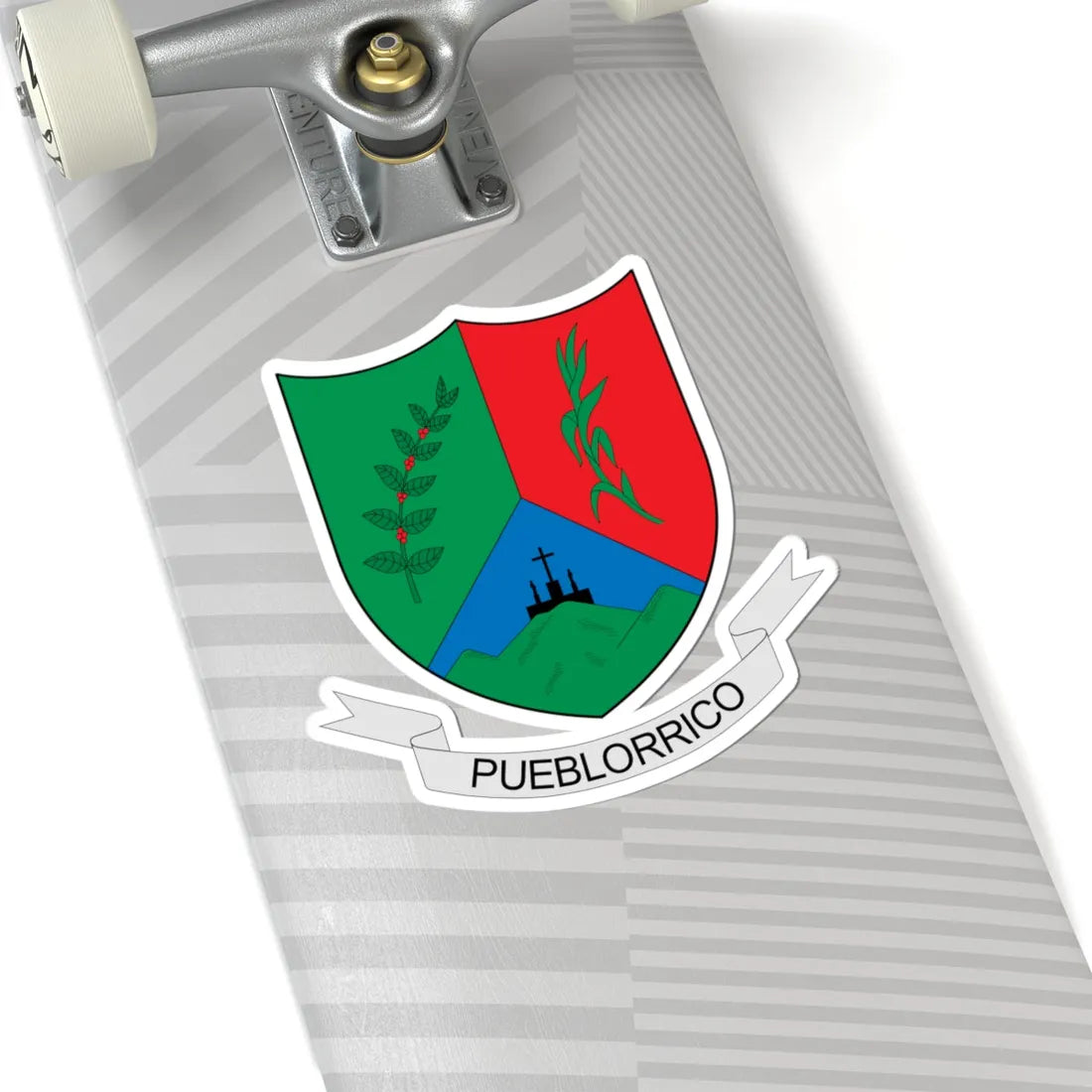 Escudo de Pueblorrico (Colombia) (Coat of Arms) STICKER Vinyl Kiss-Cut Decal - The Sticker Space