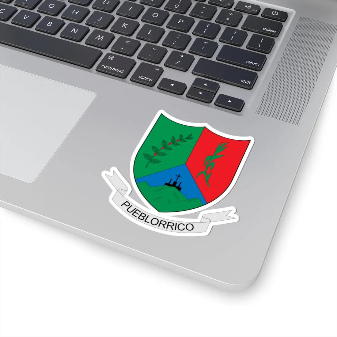 Escudo de Pueblorrico (Colombia) (Coat of Arms) STICKER Vinyl Kiss-Cut Decal - The Sticker Space