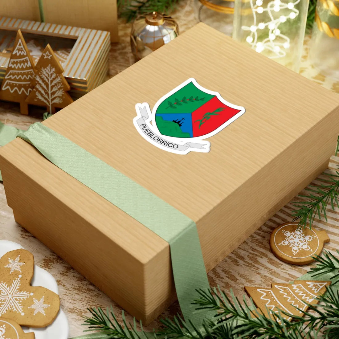 Escudo de Pueblorrico (Colombia) (Coat of Arms) STICKER Vinyl Kiss-Cut Decal - The Sticker Space