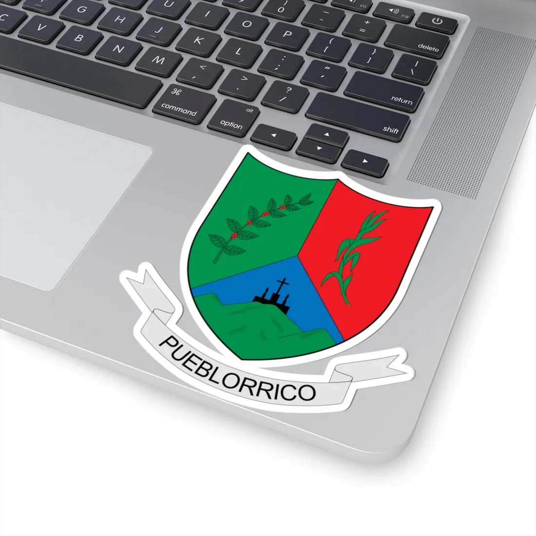 Escudo de Pueblorrico (Colombia) (Coat of Arms) STICKER Vinyl Kiss-Cut Decal - The Sticker Space