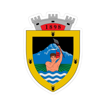 Escudo de Puente Alto (Chile) (Coat of Arms) STICKER Vinyl Kiss-Cut Decal 4 Inch White - The Sticker Space