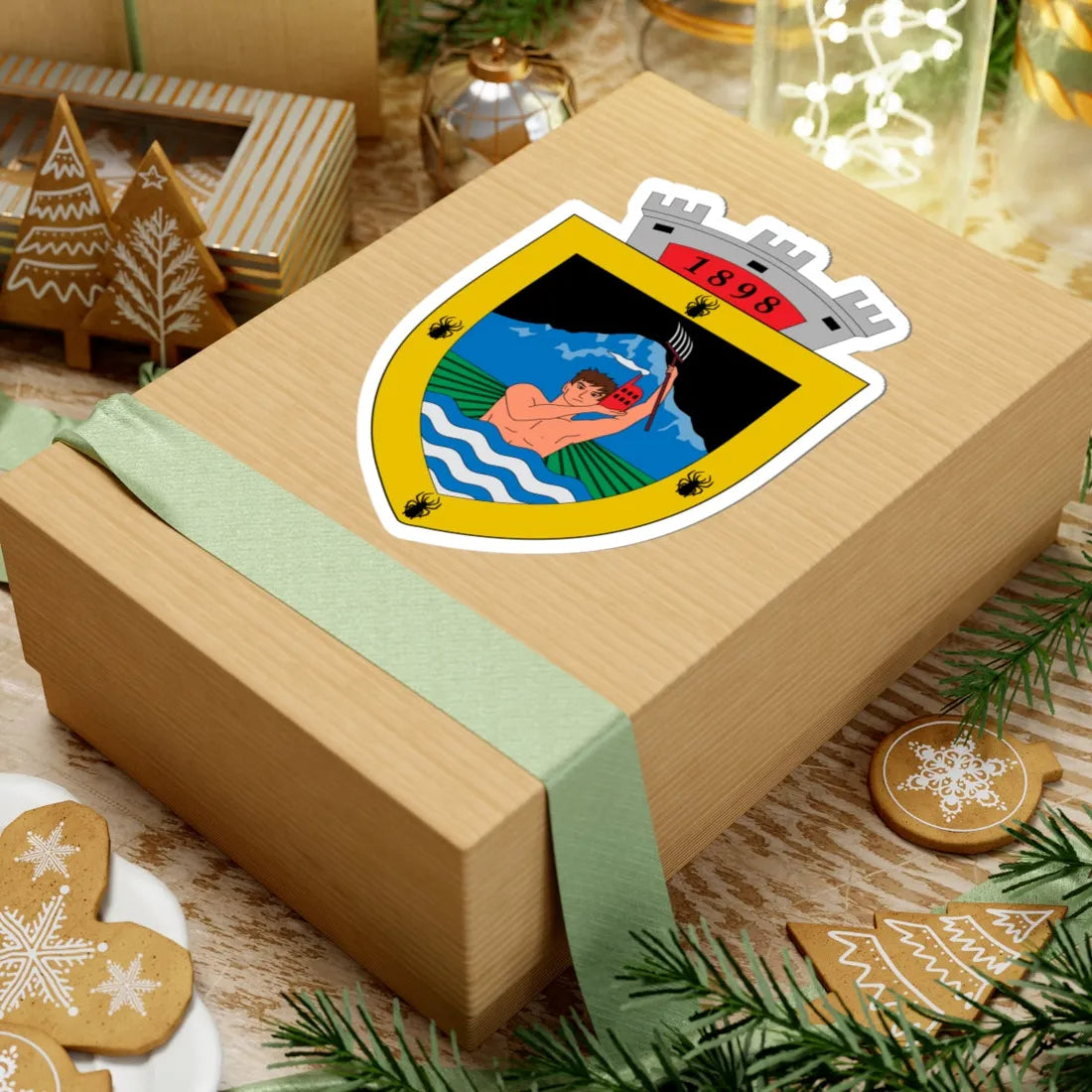 Escudo de Puente Alto (Chile) (Coat of Arms) STICKER Vinyl Kiss-Cut Decal - The Sticker Space