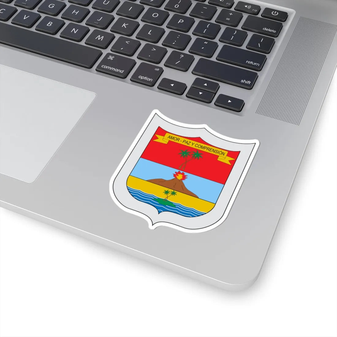 Escudo de Puerto Escondido Córdoba (Colombia) (Coat of Arms) STICKER Vinyl Kiss-Cut Decal - The Sticker Space