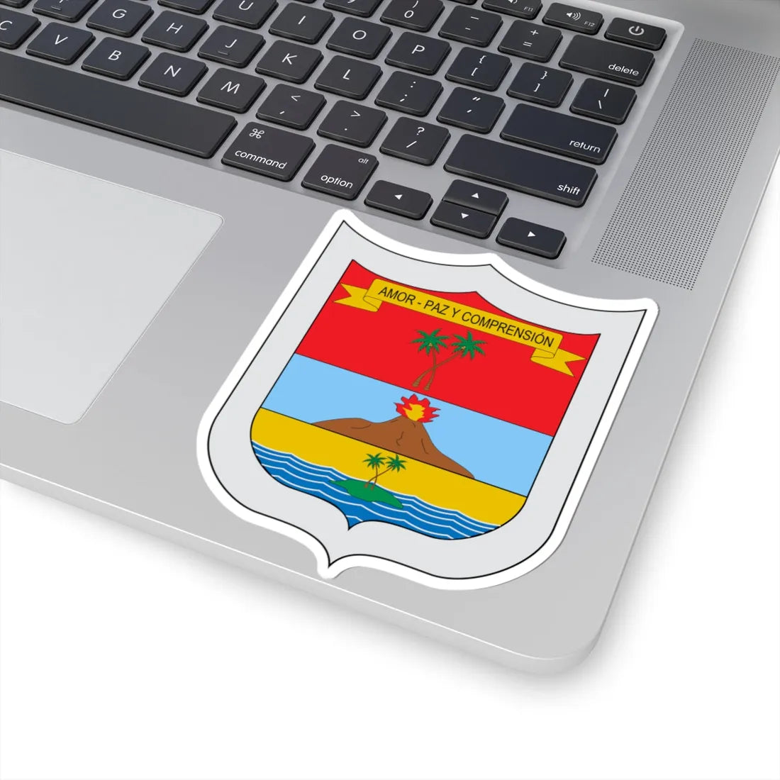 Escudo de Puerto Escondido Córdoba (Colombia) (Coat of Arms) STICKER Vinyl Kiss-Cut Decal - The Sticker Space