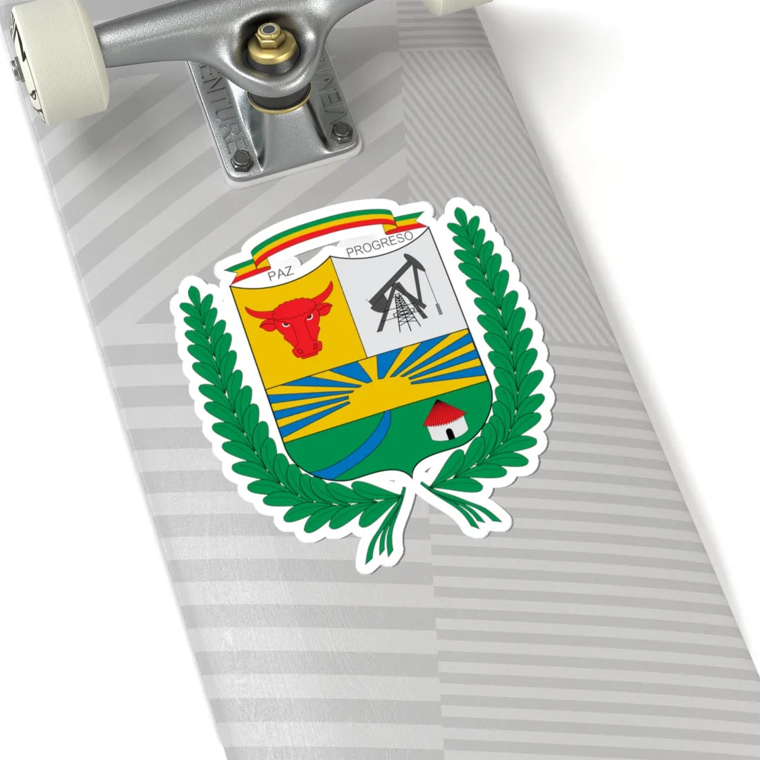 Escudo de Puerto Gaitán (Colombia) (Coat of Arms) STICKER Vinyl Kiss-Cut Decal - The Sticker Space