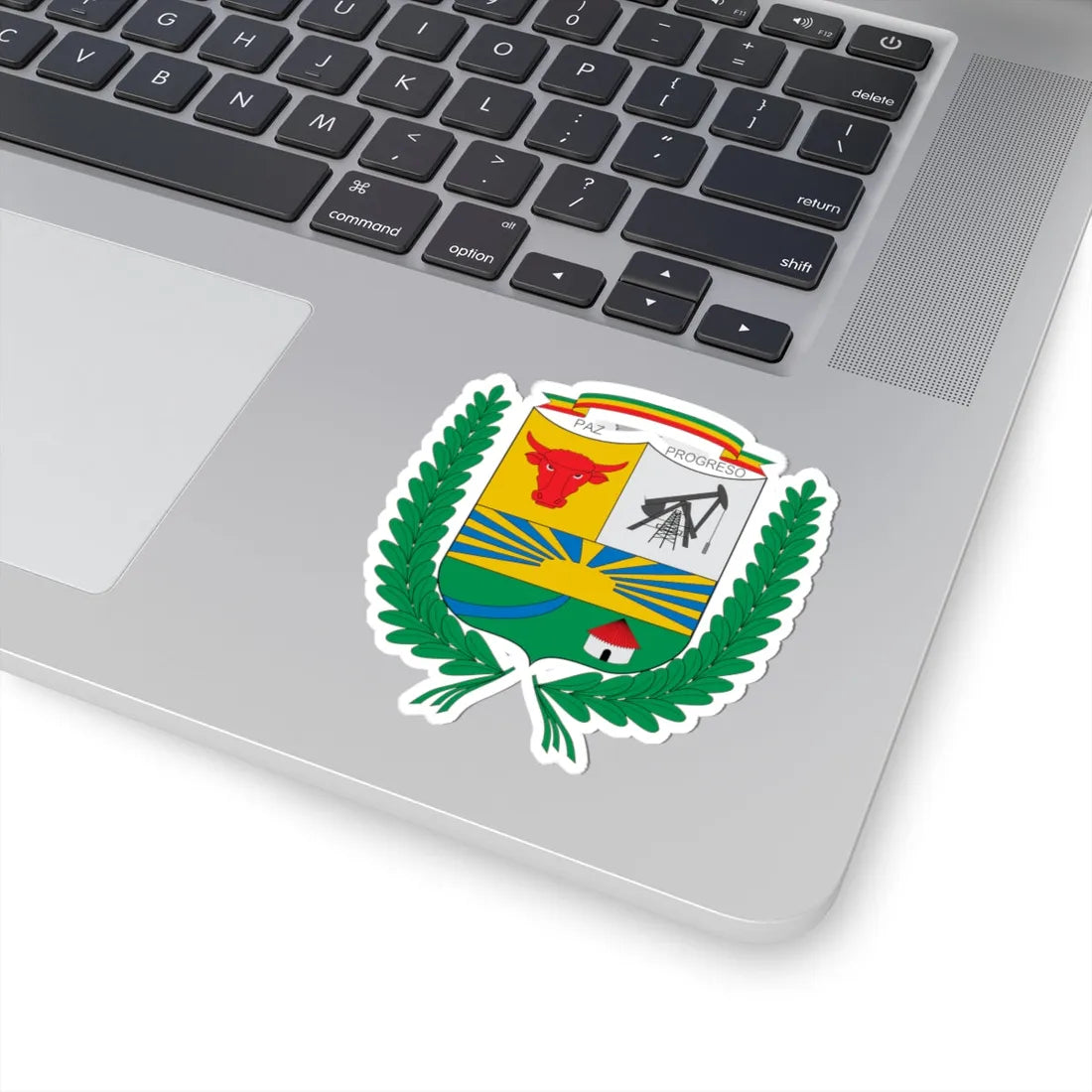 Escudo de Puerto Gaitán (Colombia) (Coat of Arms) STICKER Vinyl Kiss-Cut Decal - The Sticker Space