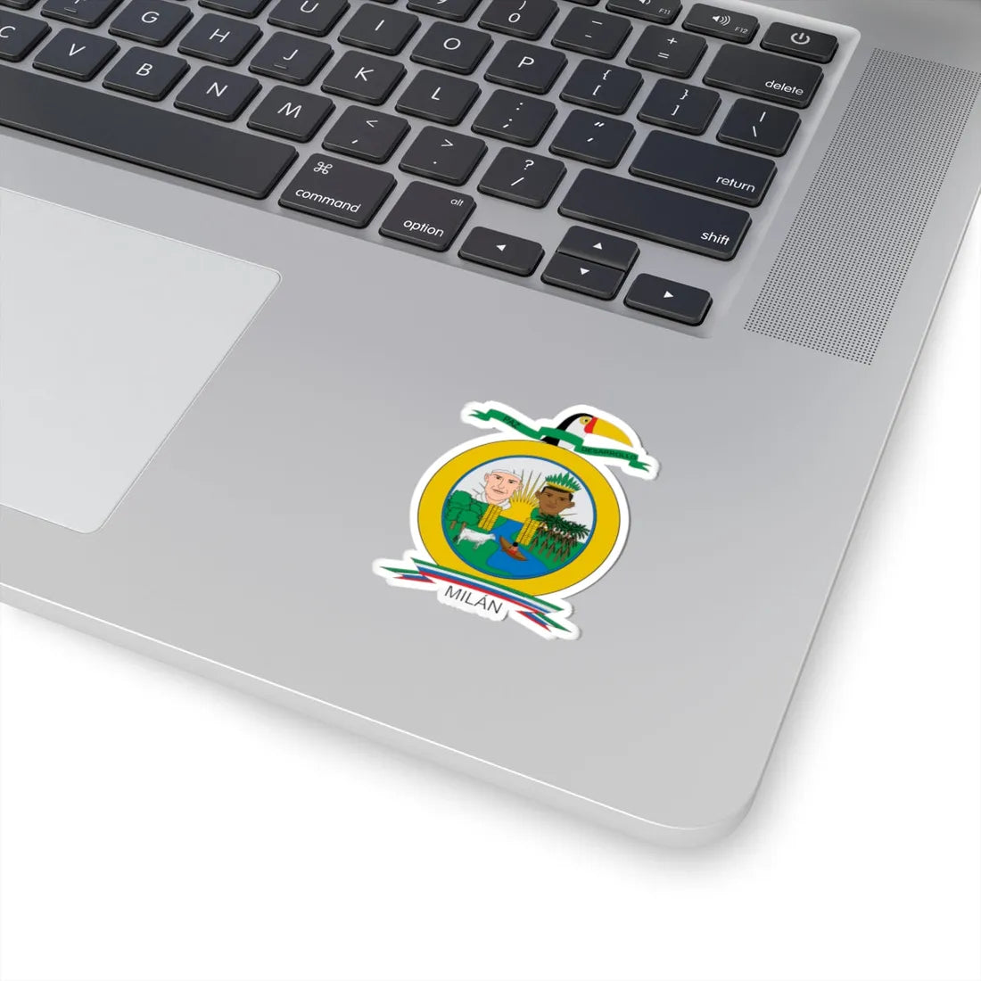 Escudo de Puerto Milán Caquetá (Colombia) (Coat of Arms) STICKER Vinyl Kiss-Cut Decal - The Sticker Space