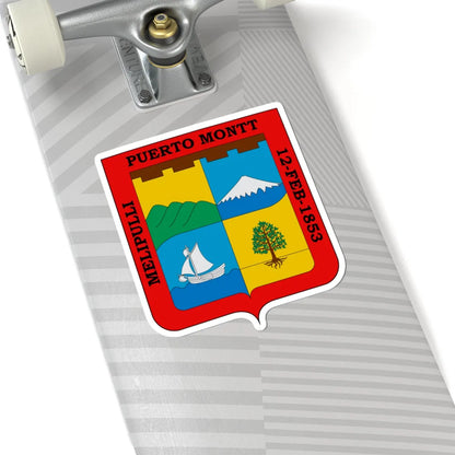 Escudo de Puerto Montt (Chile) (Coat of Arms) STICKER Vinyl Kiss-Cut Decal - The Sticker Space