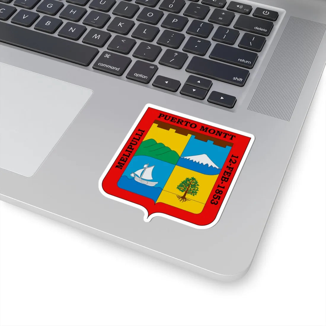 Escudo de Puerto Montt (Chile) (Coat of Arms) STICKER Vinyl Kiss-Cut Decal - The Sticker Space