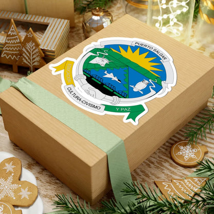 Escudo de Puerto Salgar (Colombia) (Coat of Arms) STICKER Vinyl Kiss-Cut Decal - The Sticker Space