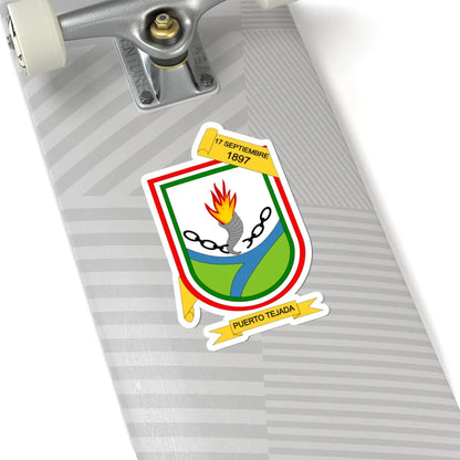 Escudo de Puerto Tejada - Cauca (Colombia) (Coat of Arms) STICKER Vinyl Kiss-Cut Decal - The Sticker Space