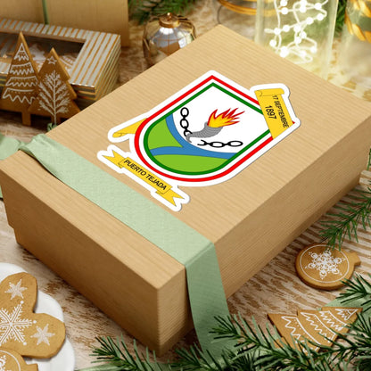 Escudo de Puerto Tejada - Cauca (Colombia) (Coat of Arms) STICKER Vinyl Kiss-Cut Decal - The Sticker Space