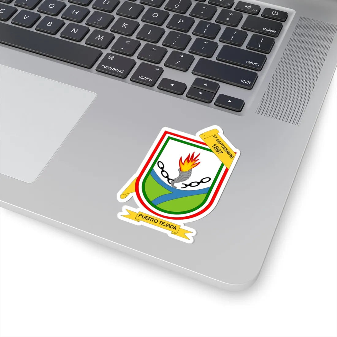 Escudo de Puerto Tejada - Cauca (Colombia) (Coat of Arms) STICKER Vinyl Kiss-Cut Decal - The Sticker Space