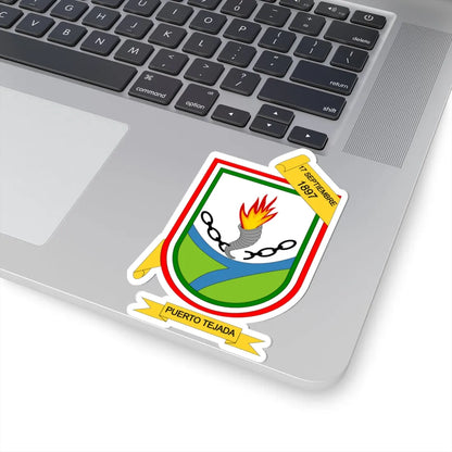 Escudo de Puerto Tejada - Cauca (Colombia) (Coat of Arms) STICKER Vinyl Kiss-Cut Decal - The Sticker Space