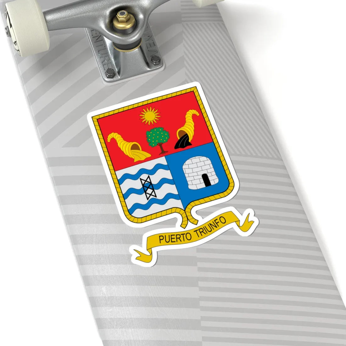 Escudo de Puerto Triunfo (Colombia) (Coat of Arms) STICKER Vinyl Kiss-Cut Decal - The Sticker Space