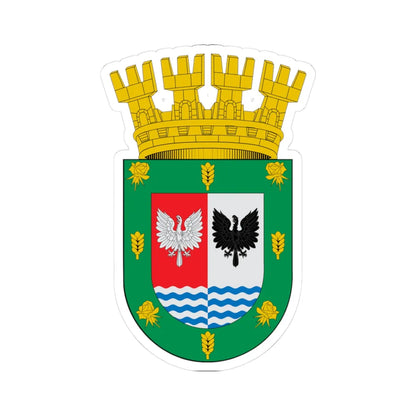 Escudo de Puerto Varas (Chile) (Coat of Arms) STICKER Vinyl Kiss-Cut Decal 3 Inch White - The Sticker Space